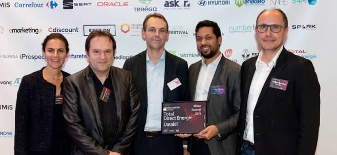 Total Direct Energie remporte le prix du « Parcours Client » avec datakili au Data Festival